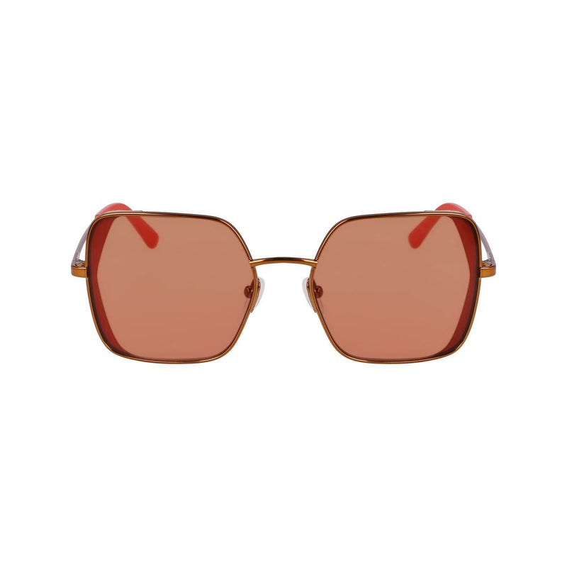 Karl Lagerfeld Orange Metal Women's Sunglasses