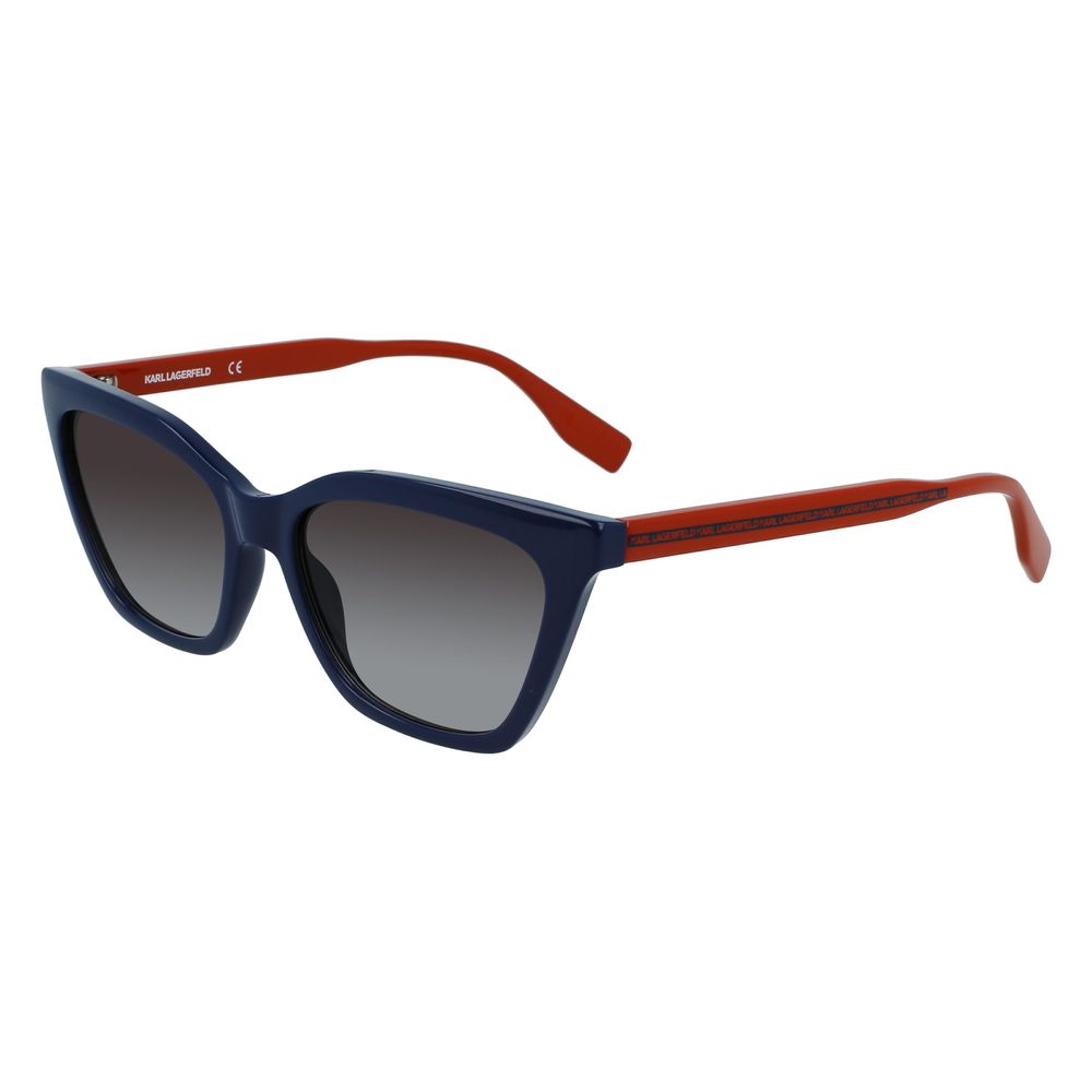 Karl Lagerfeld Blue Cp Injected Women's Sunglasses