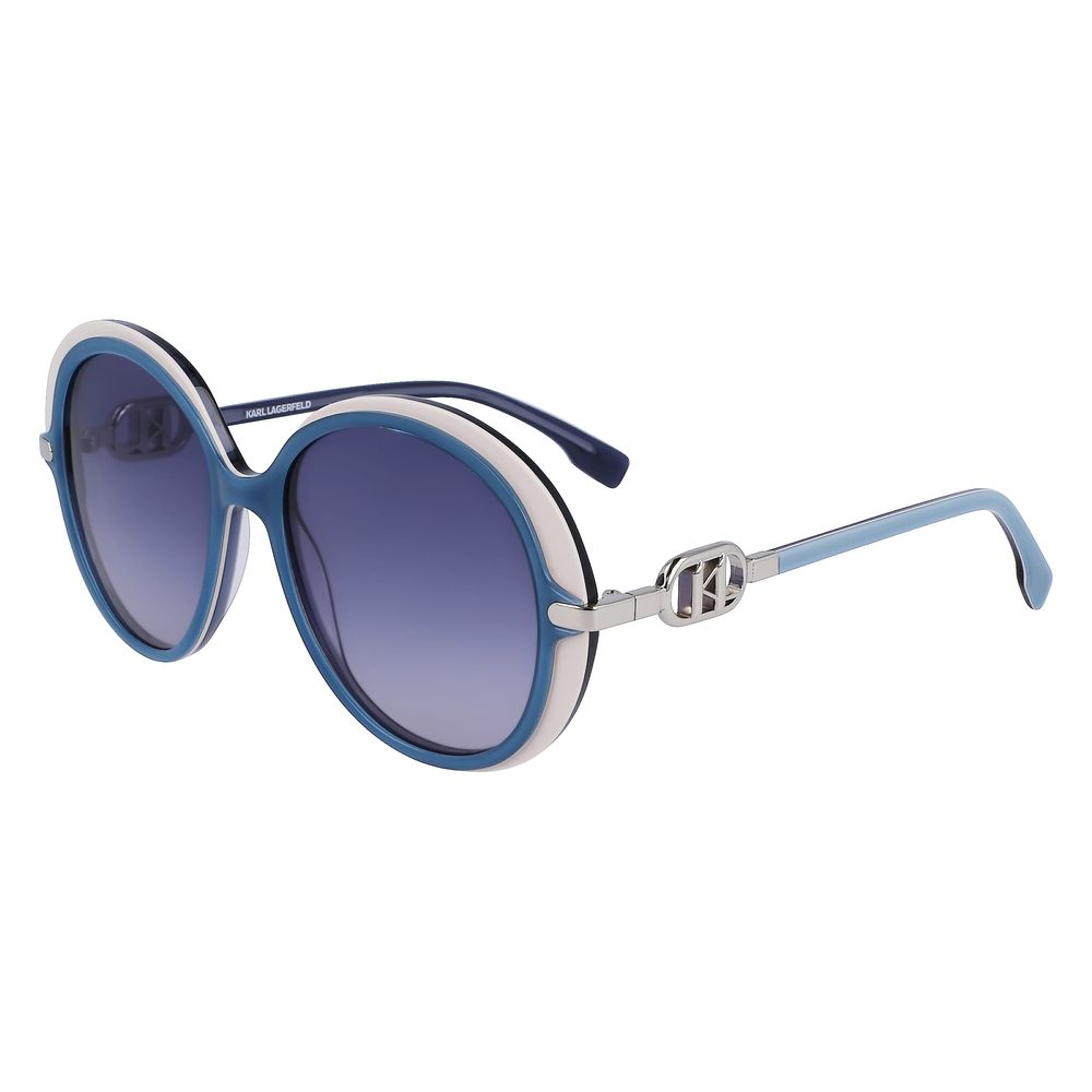 Karl Lagerfeld Blue Acetate Women's Sunglasses