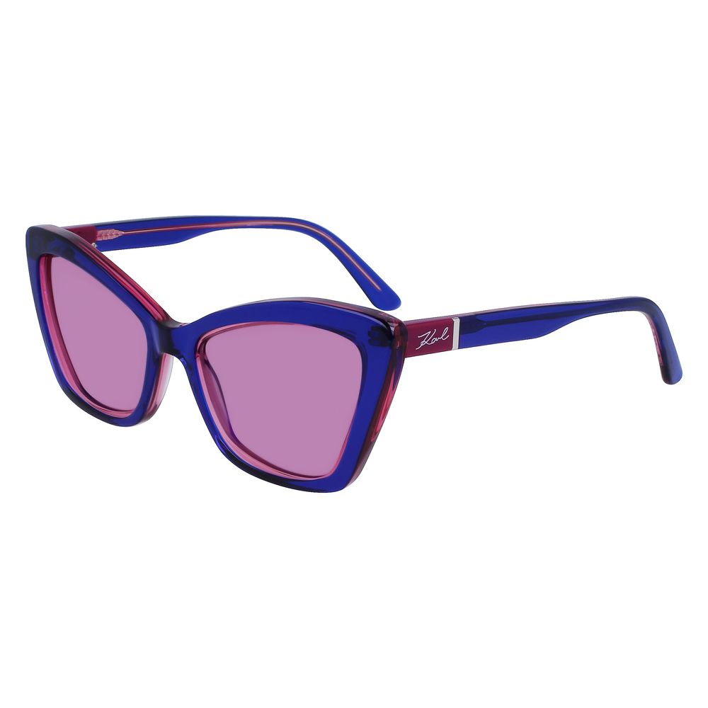 Karl Lagerfeld Blue Acetate Women's Sunglasses