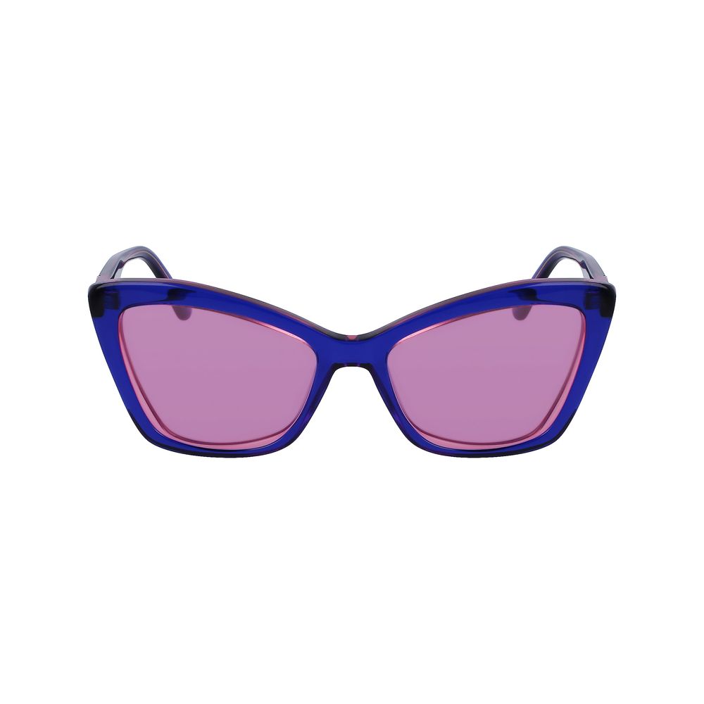 Karl Lagerfeld Blue Acetate Women's Sunglasses