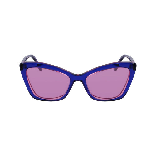 Karl Lagerfeld Blue Acetate Women's Sunglasses