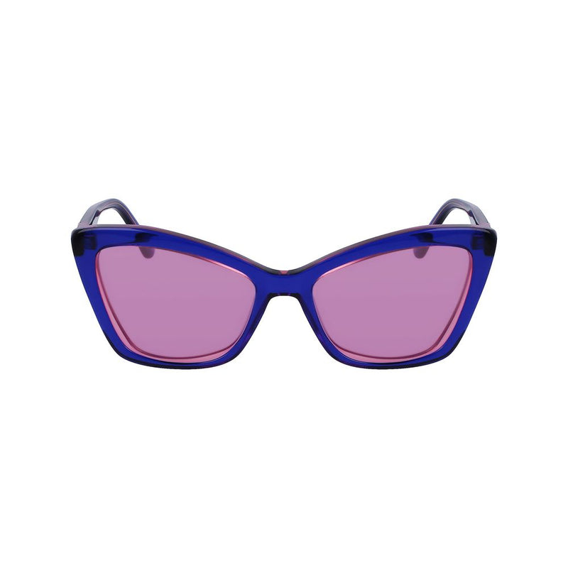 Karl Lagerfeld Blue Acetate Women's Sunglasses