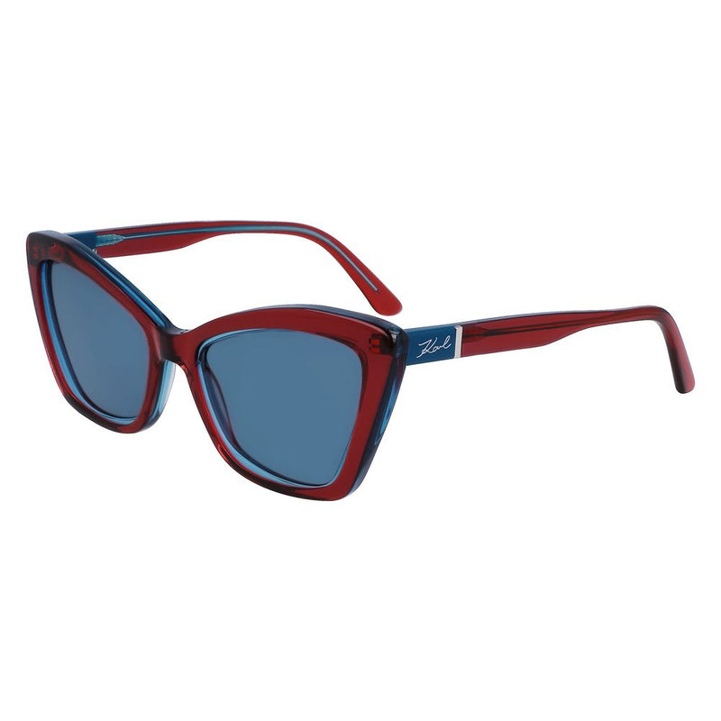 Karl Lagerfeld Red Acetate Women's Sunglasses