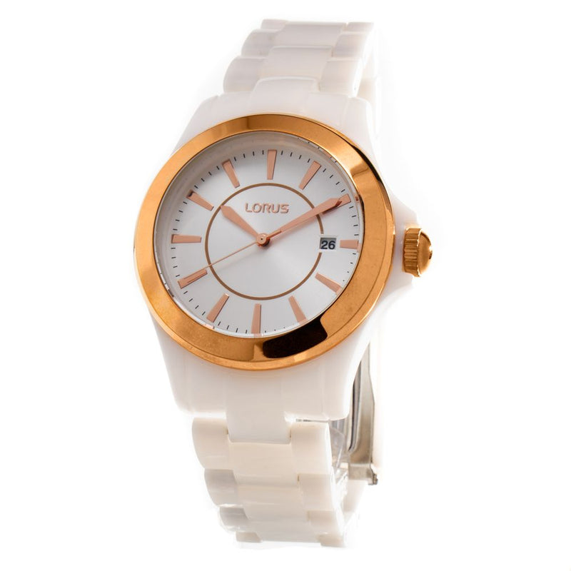 Lorus White Plastic Women's Watch