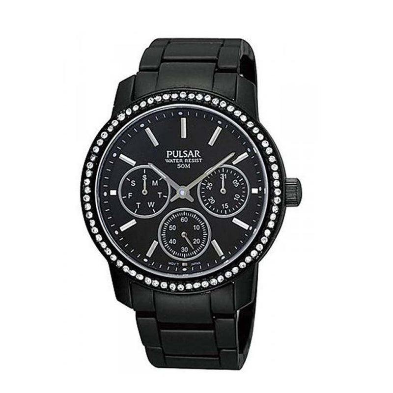 Pulsar Black Aluminium Women's Watch