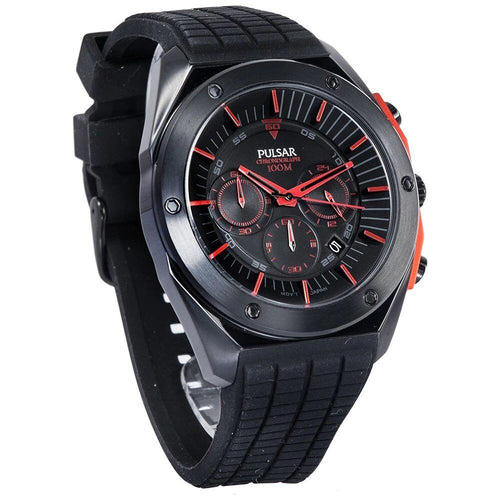 Pulsar Black Rubber Men's Watch