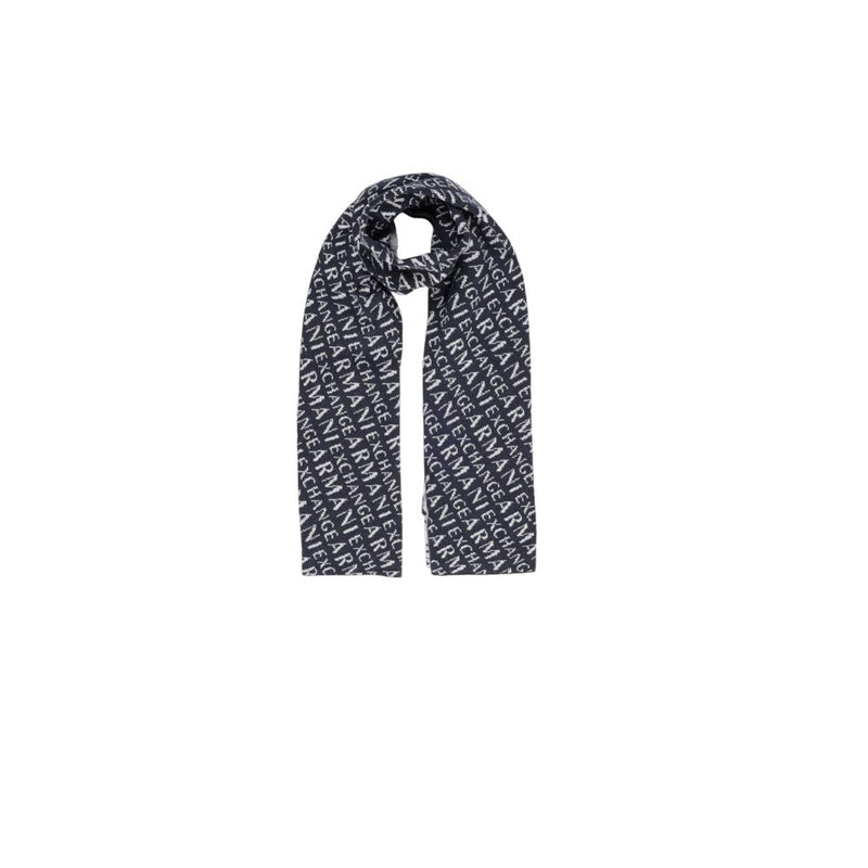 Armani Exchange Blue Polyamide Men's Scarf