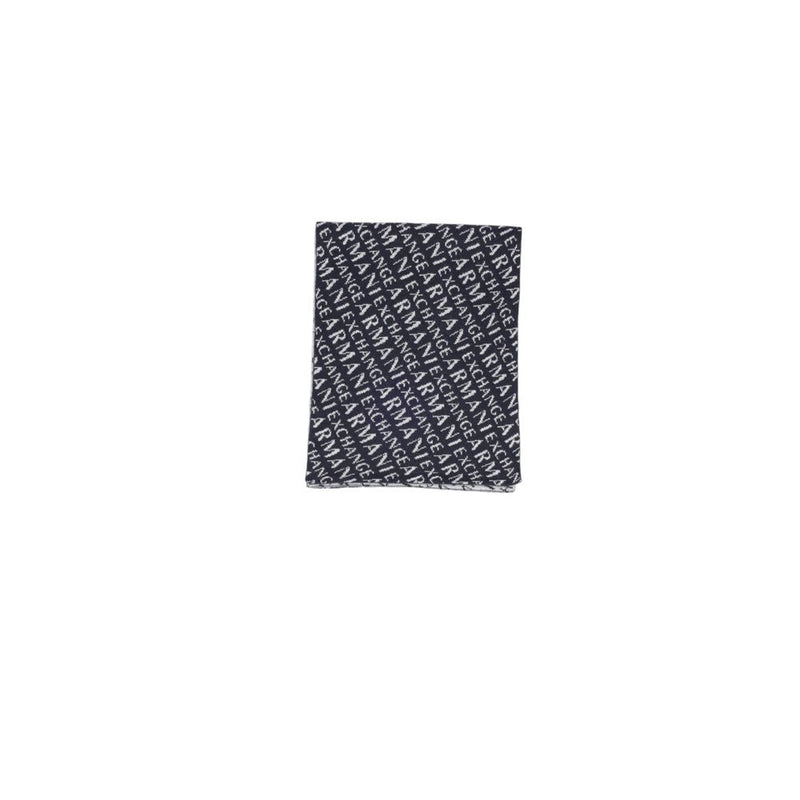 Armani Exchange Blue Polyamide Men's Scarf