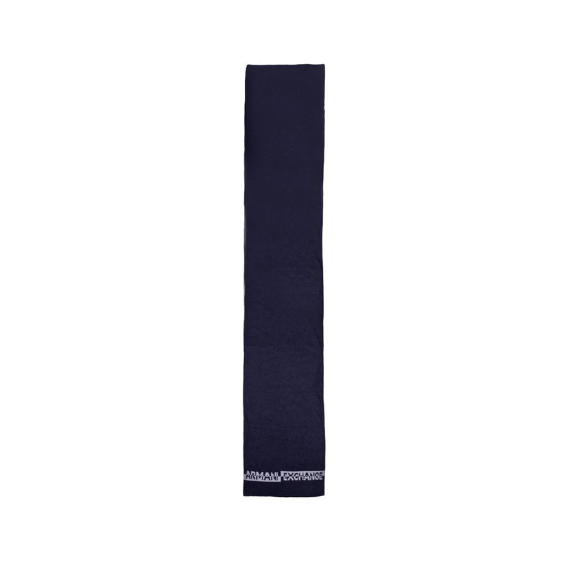 Armani Exchange Blue Polyamide Men's Scarf