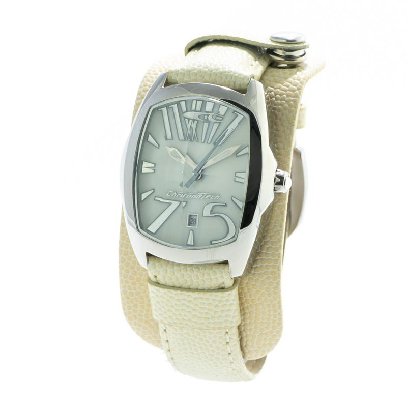 Chronotech Beige Leather Women's Watch