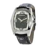 Chronotech Black Leather Men's Watch