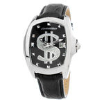 Chronotech Black Leather Men's Watch