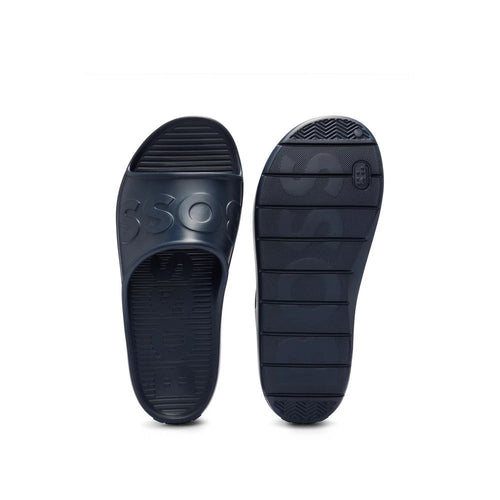 Hugo Boss Blue Rubber Men's Sandal