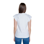 Guess White Cotton Tops & Women's T-Shirt