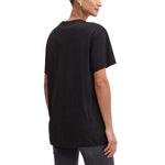 Guess Black Cotton Tops & Women's T-Shirt