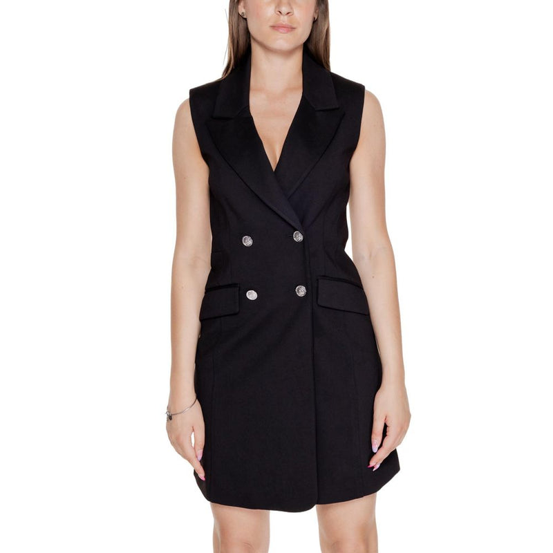 Guess Black Viscose Women's Dress