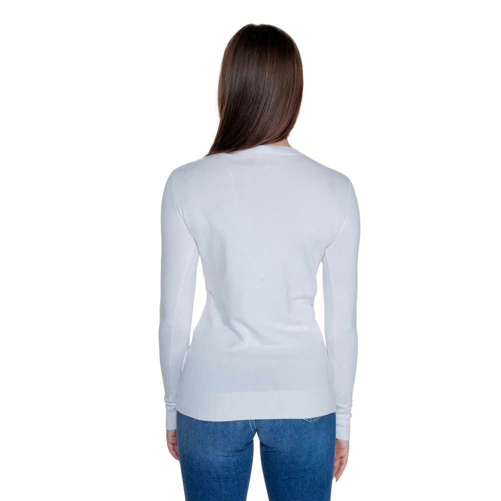 Guess White Viscose Tops & Women's T-Shirt