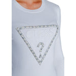 Guess White Viscose Tops & Women's T-Shirt