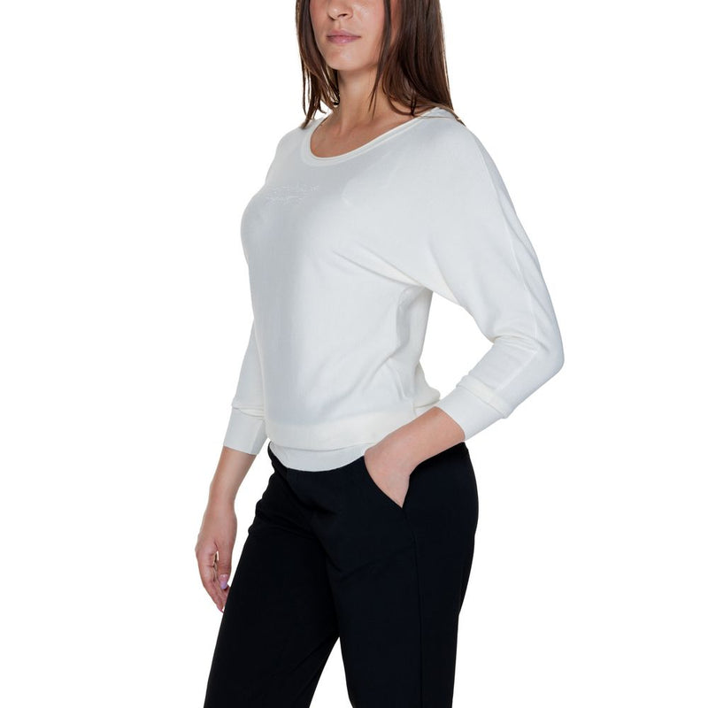 Guess White Viscose Tops & Women's T-Shirt