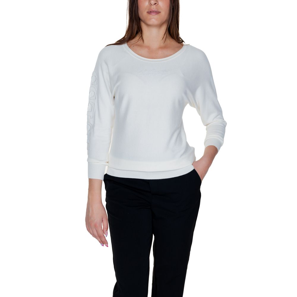 Guess White Viscose Tops & Women's T-Shirt