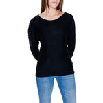 Guess Black Viscose Tops & Women's T-Shirt