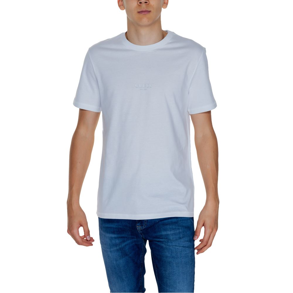 Guess White Cotton Men's T-Shirt