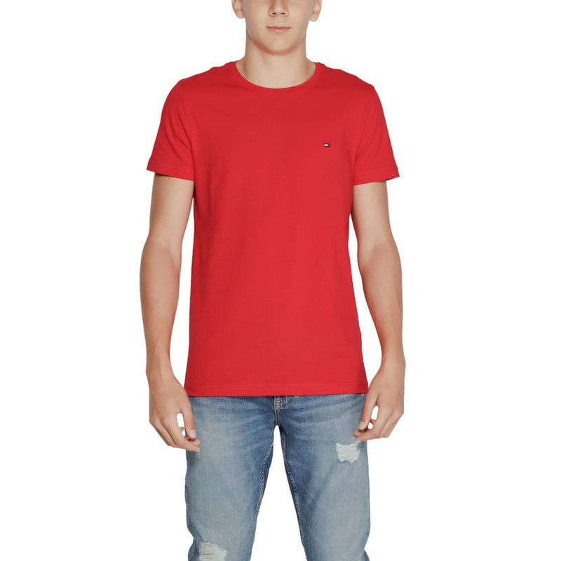 Tommy Hilfiger Red Cotton Men's T-Shirt