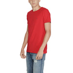 Tommy Hilfiger Red Cotton Men's T-Shirt