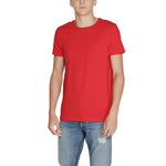 Tommy Hilfiger Red Cotton Men's T-Shirt