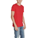 Tommy Hilfiger Red Cotton Men's T-Shirt