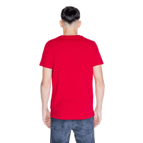 Tommy Hilfiger Red Cotton Men's T-Shirt