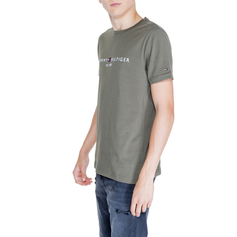 Tommy Hilfiger Green Cotton Men's T-Shirt