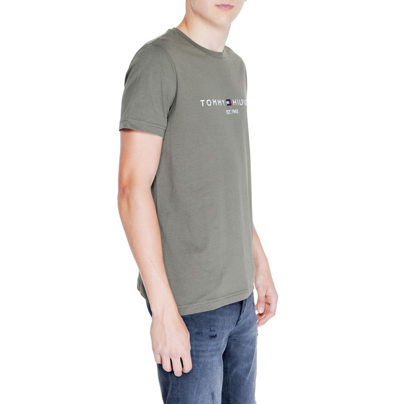 Tommy Hilfiger Green Cotton Men's T-Shirt