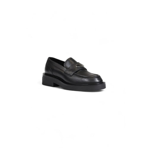 Tommy Hilfiger Black Leather Flat Women's Shoe