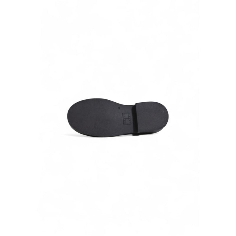 Tommy Hilfiger Black Leather Flat Women's Shoe