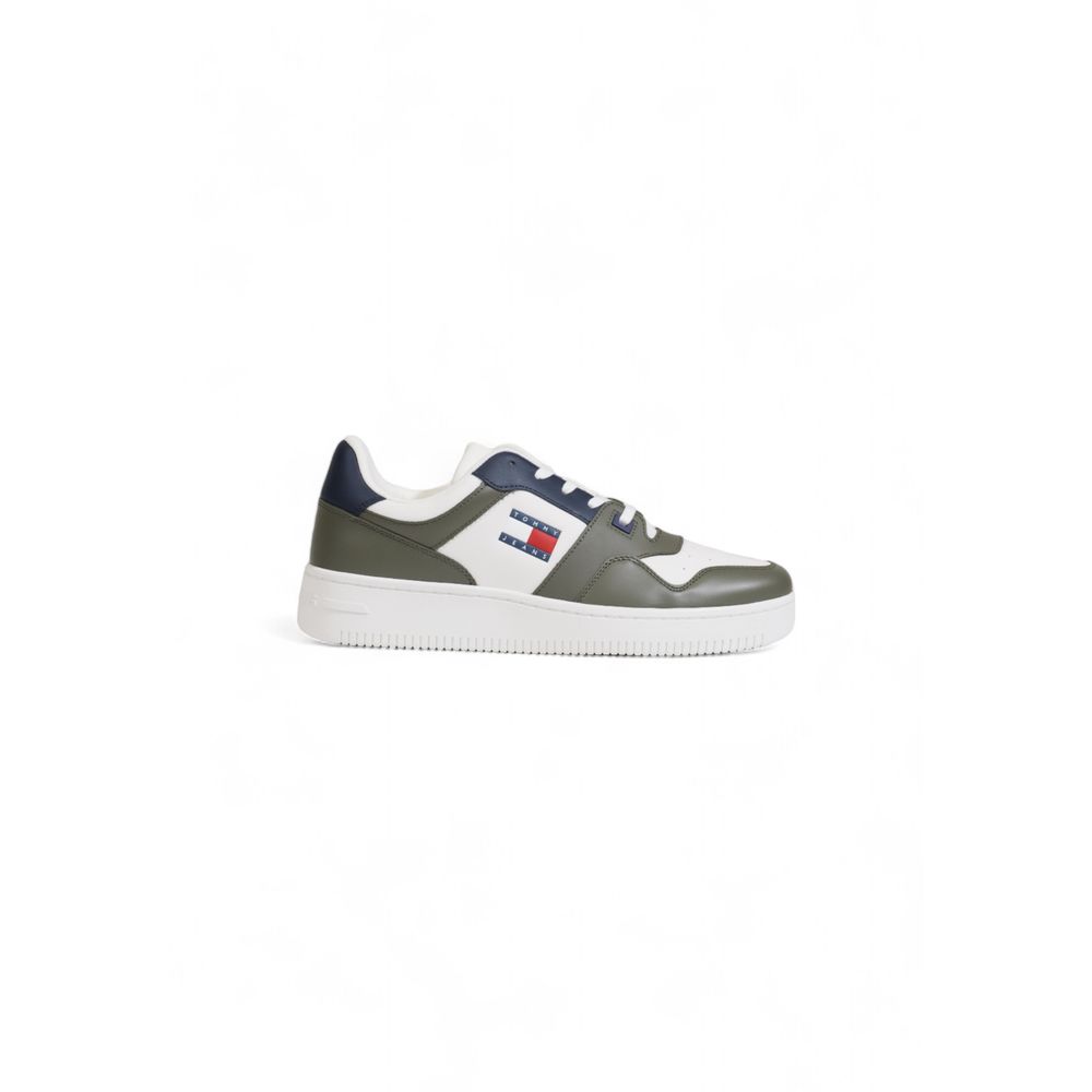 Tommy Hilfiger Green Leather Men's Sneaker