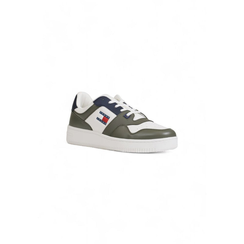 Tommy Hilfiger Green Leather Men's Sneaker