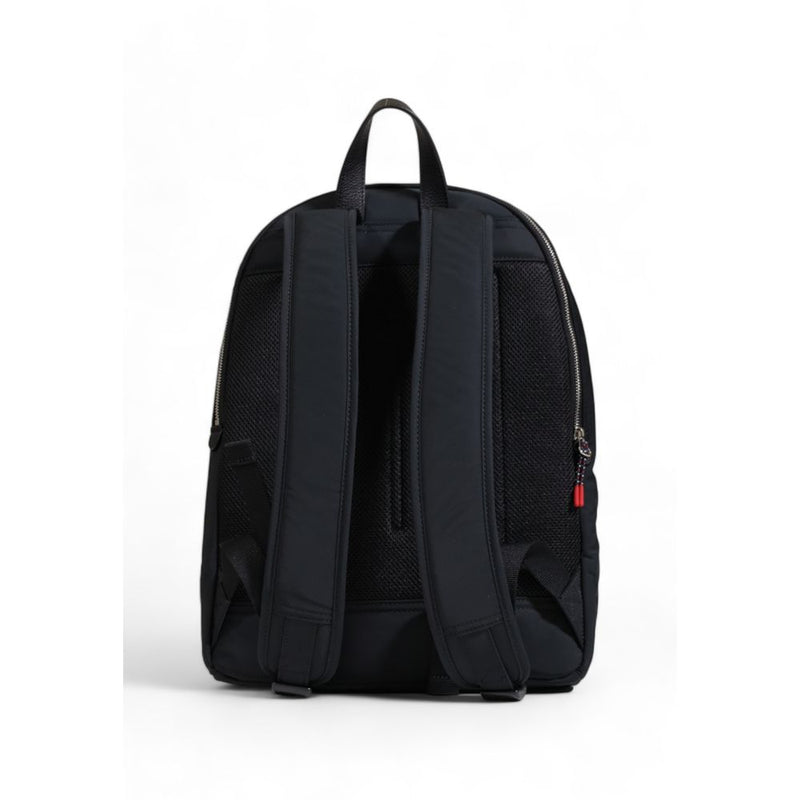 Tommy Hilfiger Black Recycled Polyester Men's Backpack