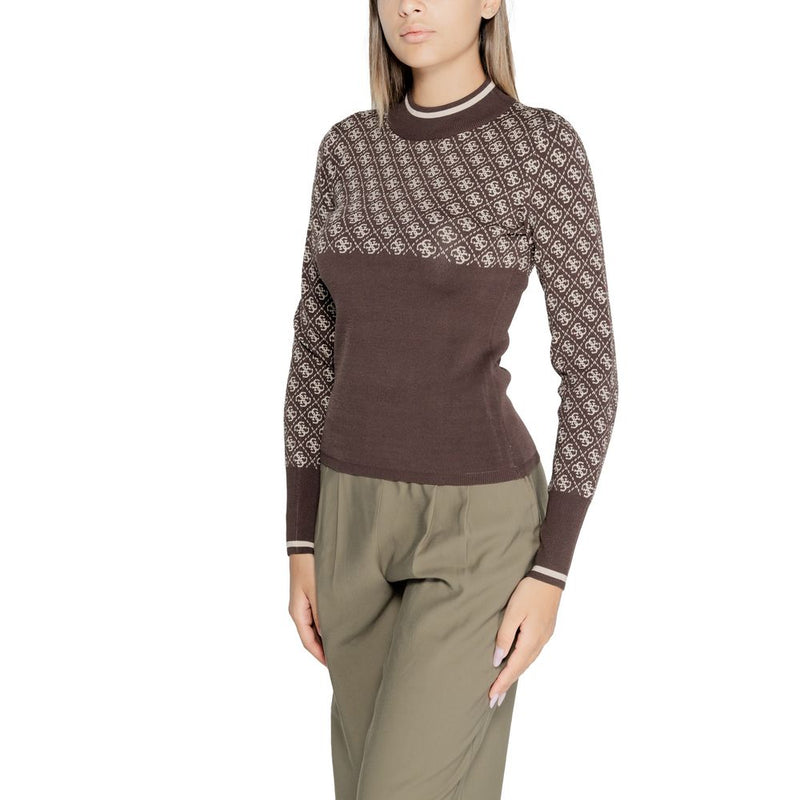 Guess Brown Viscose Women's Sweater