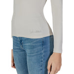 Guess Cream Viscose Tops & Women's T-Shirt