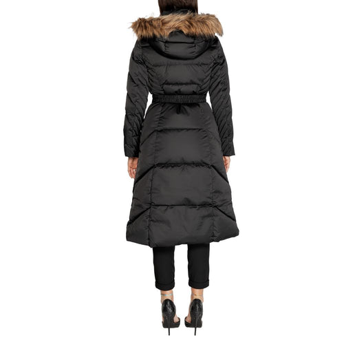 Guess Black Polyester Jackets & Women's Coat