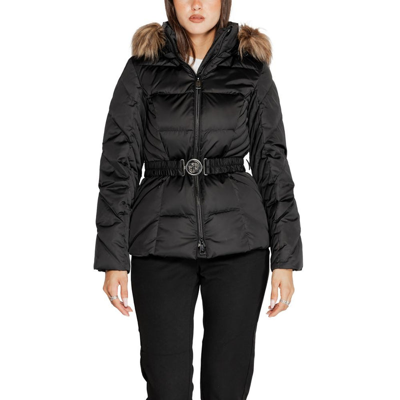 Guess Black Polyester Jackets & Women's Coat