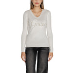 Guess White Viscose Tops & Women's T-Shirt