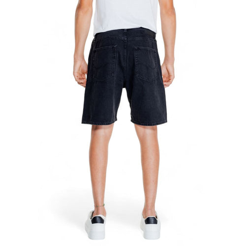 Jack Jones Black Cotton Men's Short