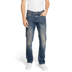 Gas Blue Cotton Jeans & Men's Pant