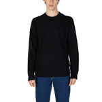 Gas Black Cotton Men's Sweater