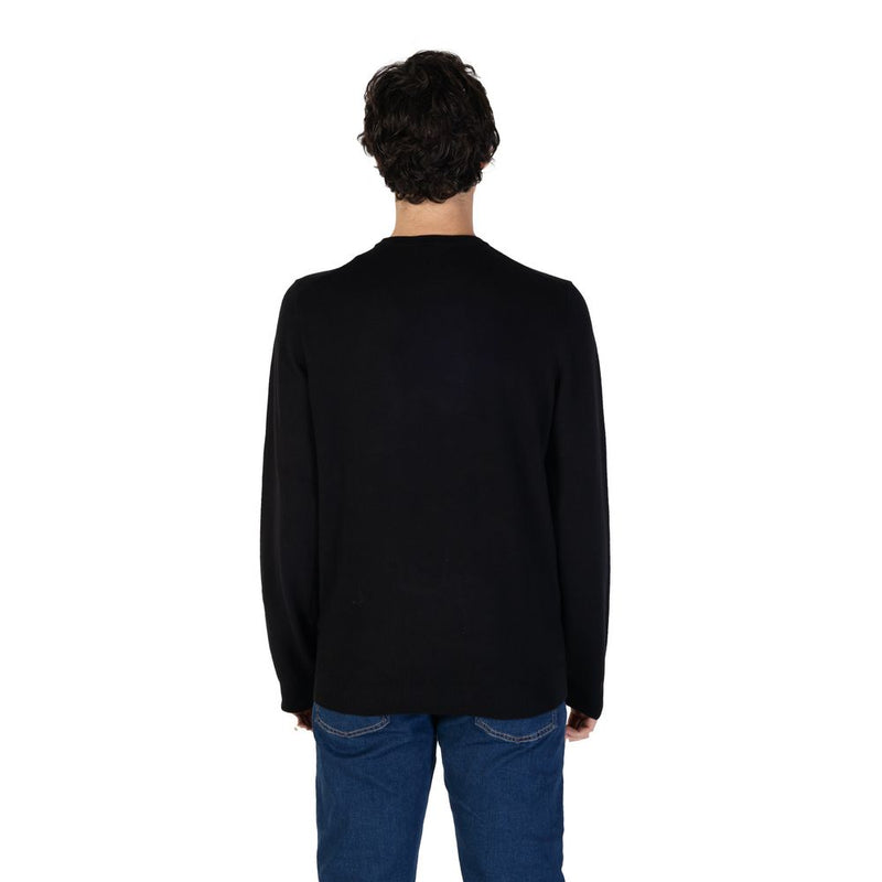 Gas Black Cotton Men's Sweater