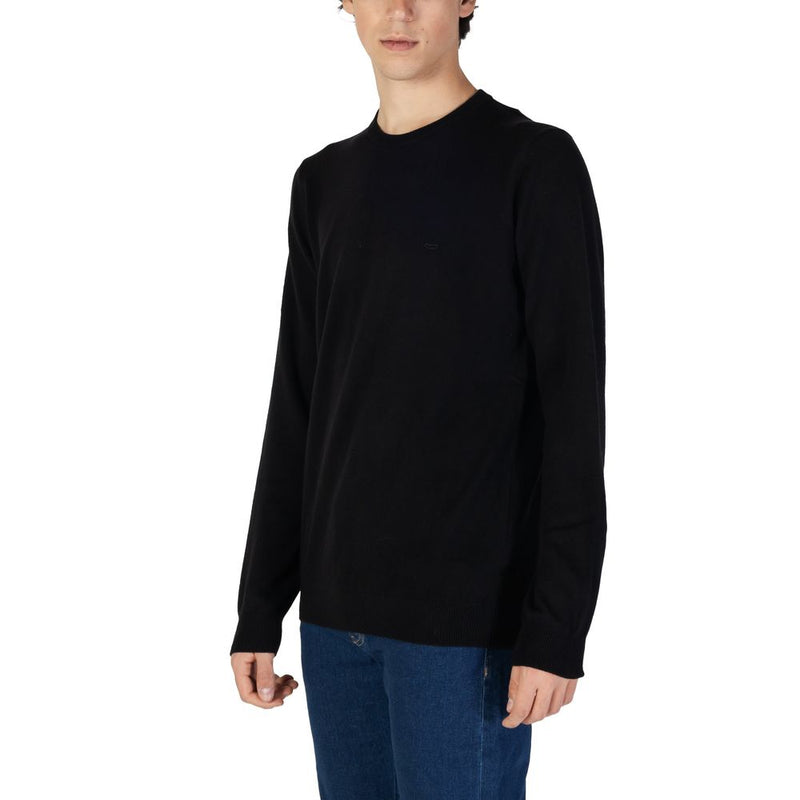 Gas Black Cotton Men's Sweater