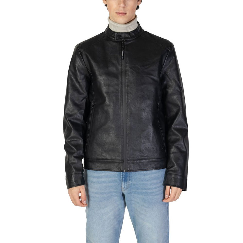 Gas Black Polyester Men's Jacket